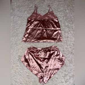 SHEIN satin shorts, top, dress, pants